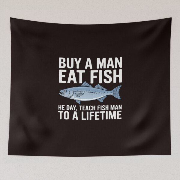 Item preview, Buy a Man Eat Fish, He Day, Teach Fish Man, To A Lifetime designed and sold by hettingerchaim.