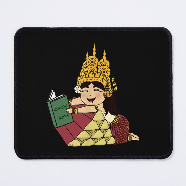 Item preview, Amara the Apsara reading a book about Khmer Arts designed and sold by DirkFreitag.