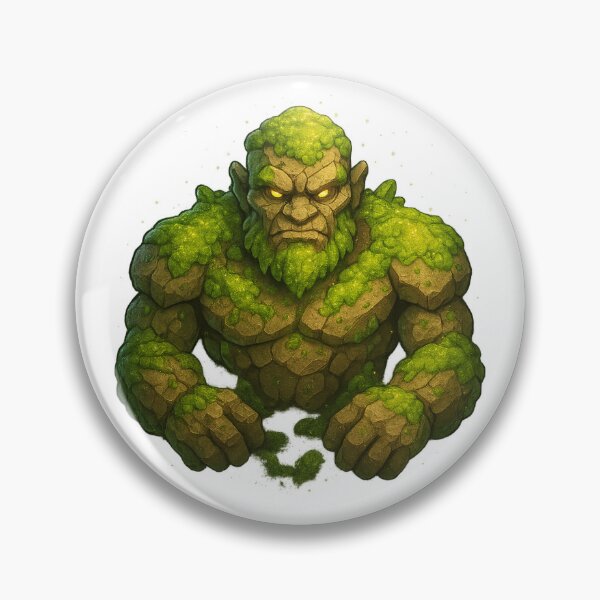 Item preview, Mossborn Golem – Earth Spirit Guardian designed and sold by SarahsSZN.