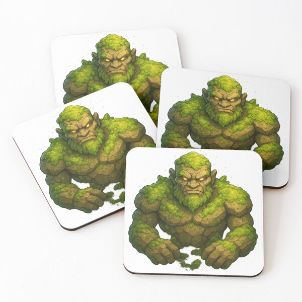 Item preview, Mossborn Golem – Earth Spirit Guardian designed and sold by SarahsSZN.