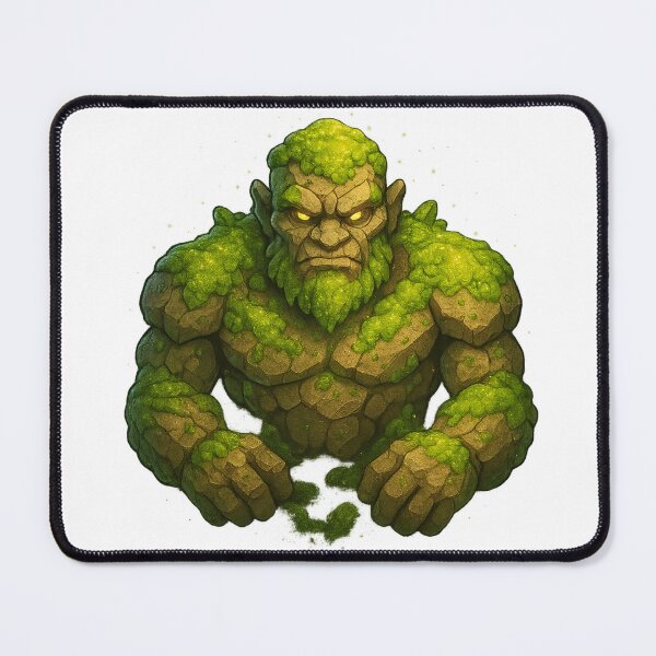 Item preview, Mossborn Golem – Earth Spirit Guardian designed and sold by SarahsSZN.