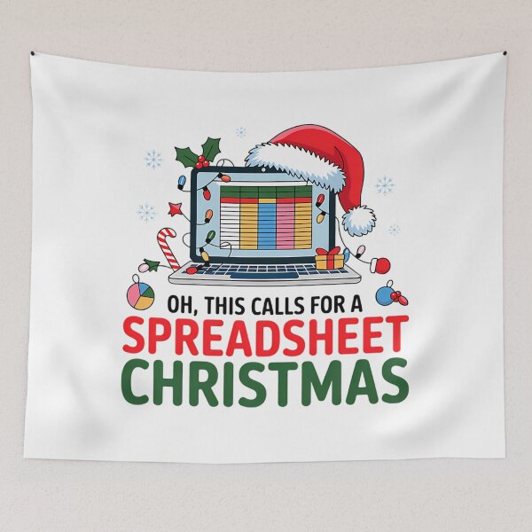 Item preview, Oh Holiday For Calls This Fashion Christmas Classic Nerd Spreadsheet Funny designed and sold by JasonCorvar.