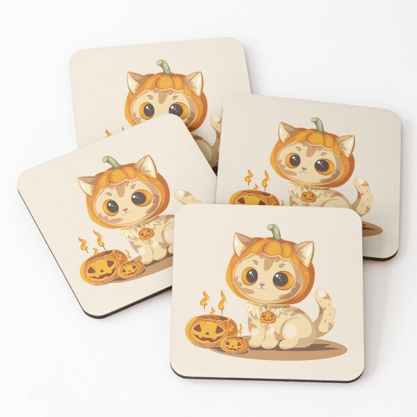 Item preview, Cute Pumpkin Cat Halloween designed and sold by Mariia Berezhna.
