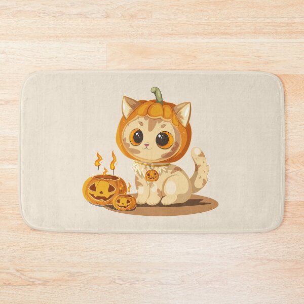 Item preview, Cute Pumpkin Cat Halloween designed and sold by Mariia Berezhna.