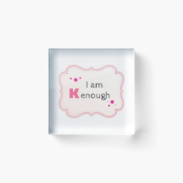 Item preview, I am Kenough - Pink sticker designed and sold by Luisshopp.