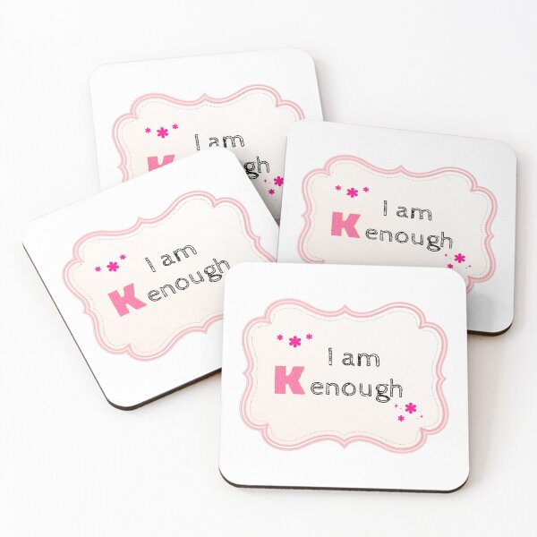 Item preview, I am Kenough - Pink sticker designed and sold by Luisshopp.
