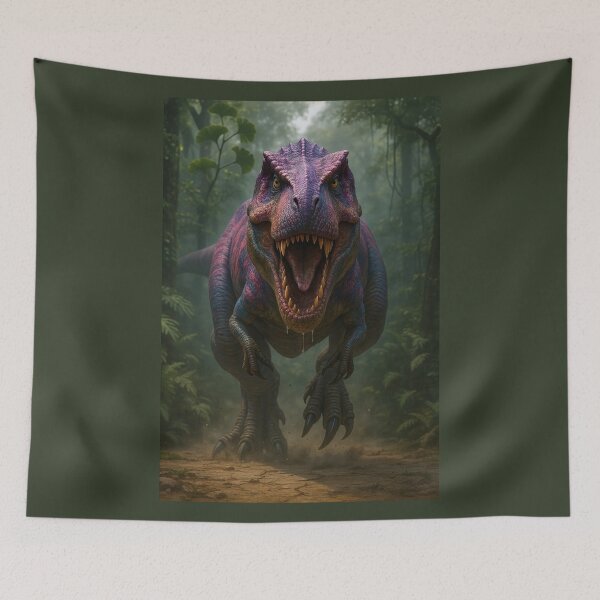 Item preview, Colorful Dinosaur: Charging Tyrannosaurus Rex designed and sold by Tridentulus.