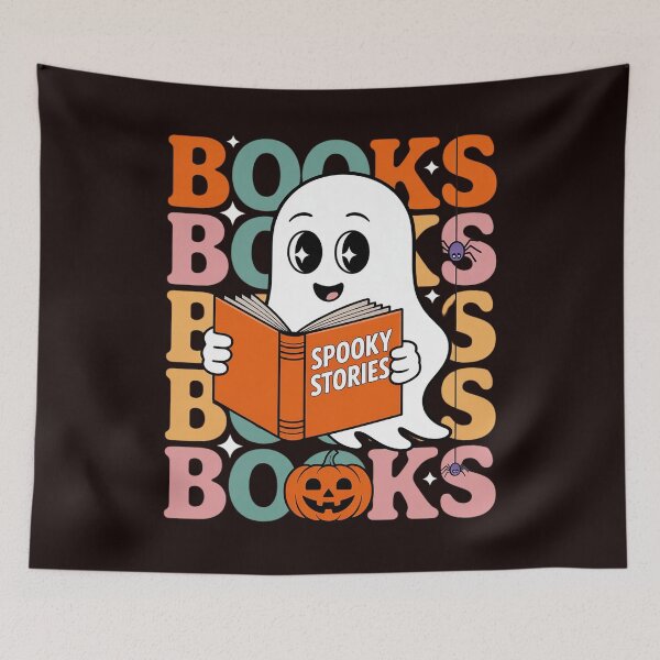 Item preview, Booooks Ghost Halloween  Teacher Book Reading Men Women Girls Kids designed and sold by hettingerchaim.
