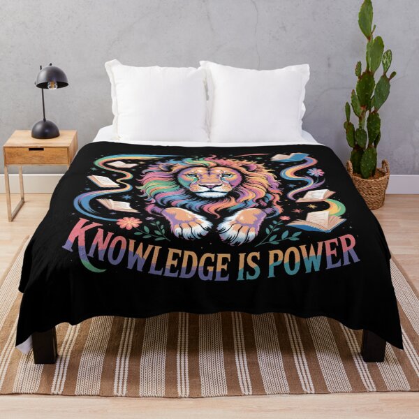 Item preview, Knowledge Is Power Lion Reading designed and sold by DominiqueAngela.