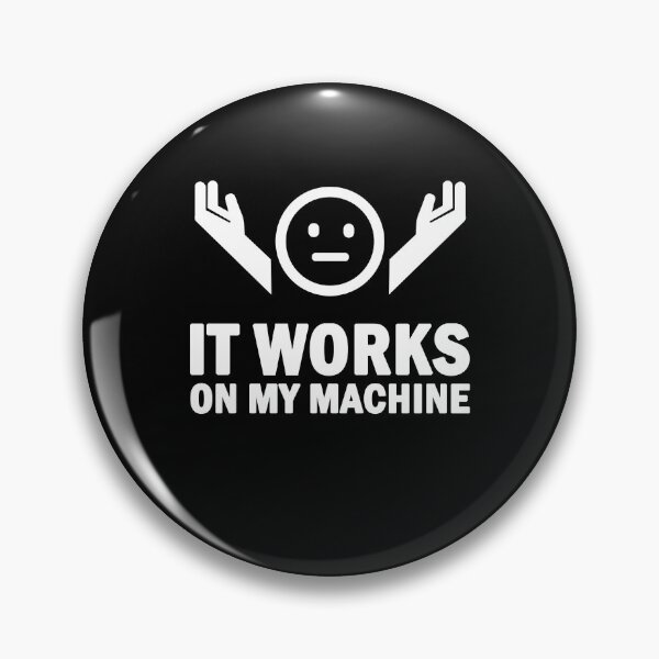 Item preview, IT Works On My Machine Shrug Emoji Programmer Sarcastic designed and sold by SylwiaPrint.