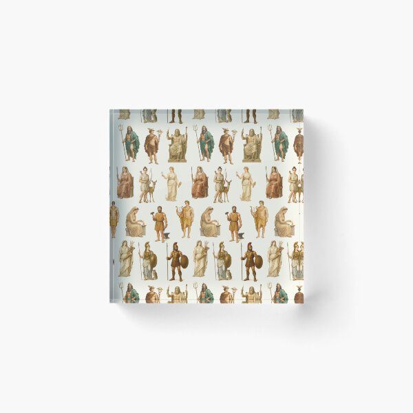 Item preview, Twelve Olympian Greek God Retro Style Illustration designed and sold by kakarikihill.