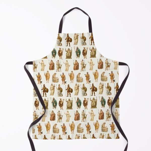Aperçu de l'œuvre Illustration rétro des douze dieux grecs de l'Olympe créée et vendue par kakarikihill.