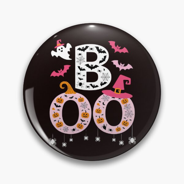 Item preview, Boo Halloween Pumpkin Pink Ribbon Witch Breast Cancer designed and sold by hettingerchaim.