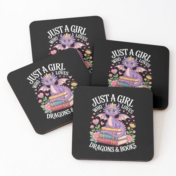 Item preview, Just A Girl Who Loves Dragons And Books designed and sold by ChantelNicole.
