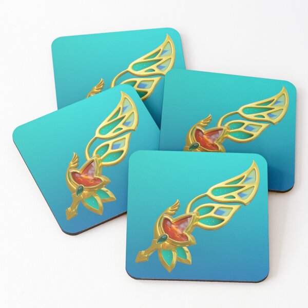 Item preview, Vibrant Pinion Artifact Genshin Impact Fanart designed and sold by Phloxy-Fables.