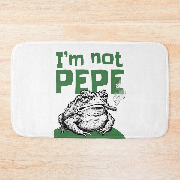 Item preview, I'm Not Pepe Smoking Frog Meme designed and sold by KiwiRider.
