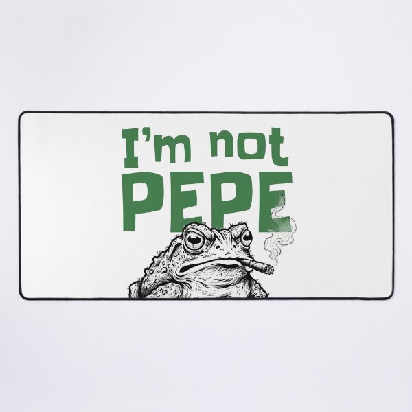 Item preview, I'm Not Pepe Smoking Frog Meme designed and sold by KiwiRider.