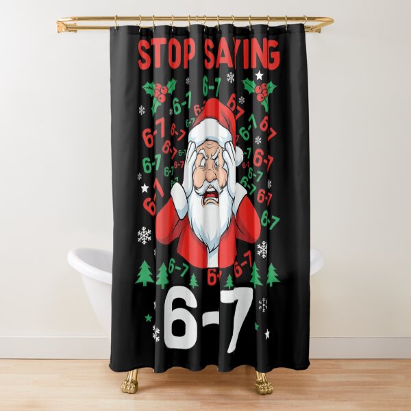 Item preview, Stressed Santa Stop Saying 6-7 Funny Christmas Meme Holiday Design designed and sold by YubitaLeLe.