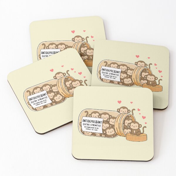 Item preview, Funny Monkey Anti Depressant Zoo Animal Lover Boys Girls Kids designed and sold by rafaeltto.