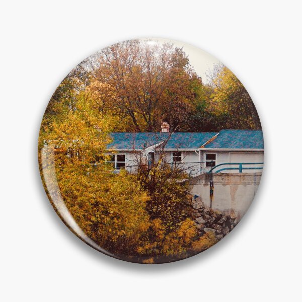 Item preview, Trees Showing Off in The Fall By A River In Green Bay, WI designed and sold by vanessaNotes.