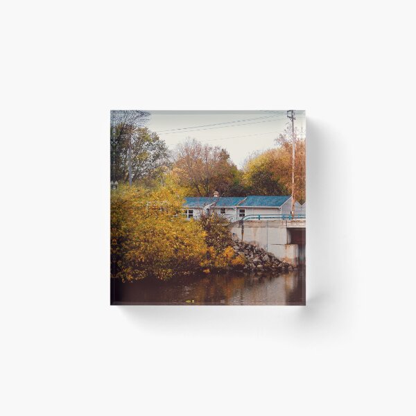 Item preview, Trees Showing Off in The Fall By A River In Green Bay, WI designed and sold by vanessaNotes.