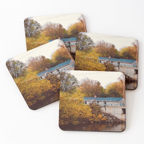 Item preview, Trees Showing Off in The Fall By A River In Green Bay, WI designed and sold by vanessaNotes.