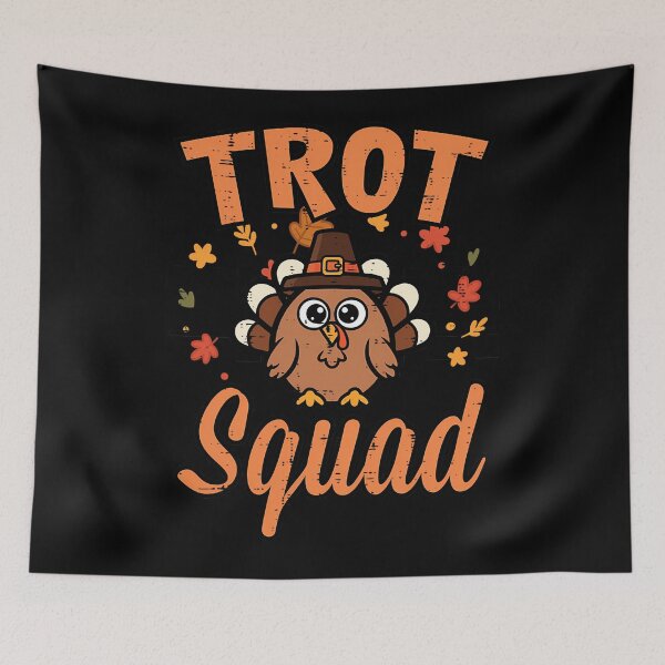 Item preview, Thanksgiving 80s Gobble Happy Trot Cute Fall Squad designed and sold by CalvinVanAuken.