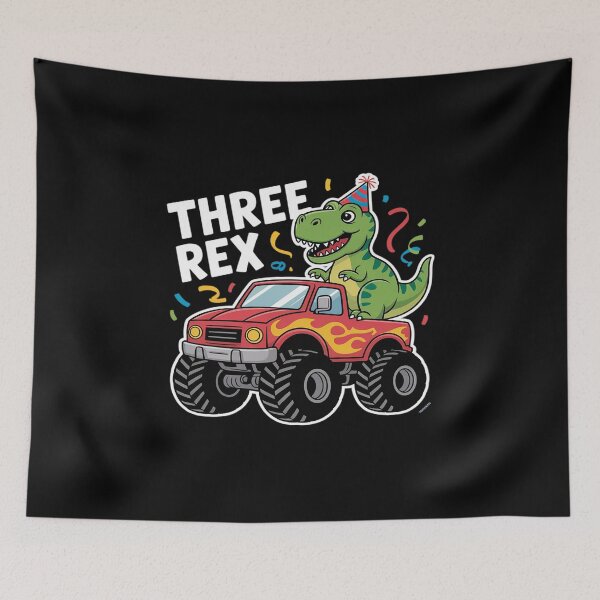 Item preview, Three Rex 3rd Birthday Boy Dinosaurus Boys designed and sold by HardcoreTour.