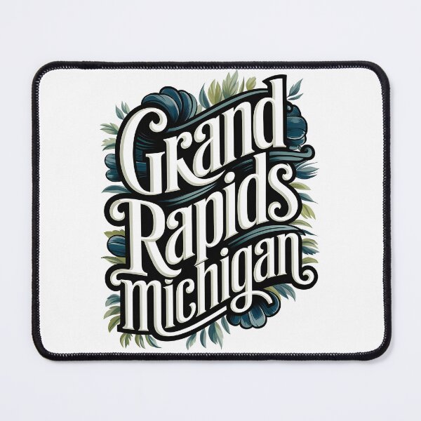 Item preview, Grand Rapids Michigan Typography, Grand Rapids Michigan, Grand Rapids designed and sold by MoMidoStore.