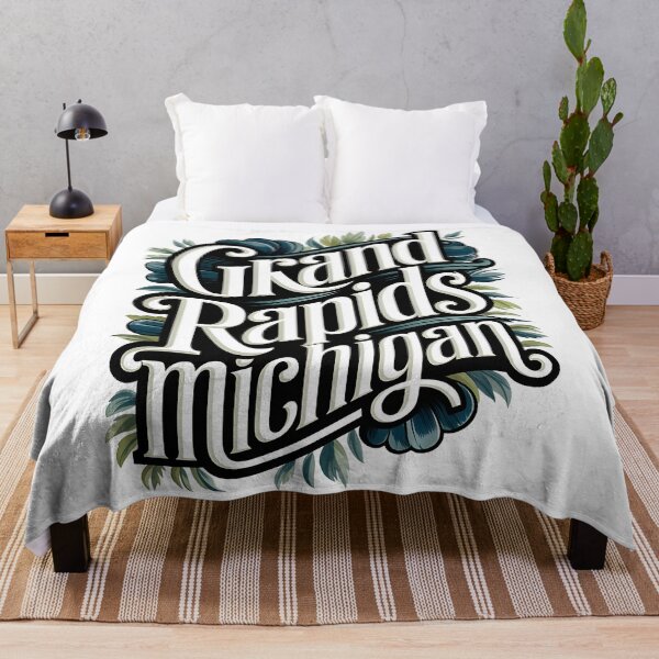 Item preview, Grand Rapids Michigan Typography, Grand Rapids Michigan, Grand Rapids designed and sold by MoMidoStore.