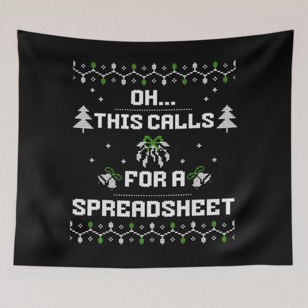 Item preview, Fashion Calls Oh Spreadsheet Nerd Funny Classic Holiday For This Christmas designed and sold by JasonCorvar.