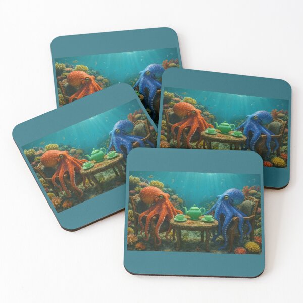 Item preview, Octopuses Have Tea Under the Sea designed and sold by Tridentulus.