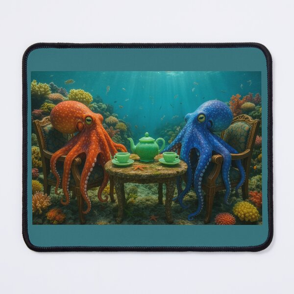 Item preview, Octopuses Have Tea Under the Sea designed and sold by Tridentulus.
