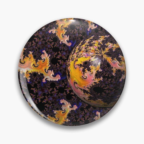 Item preview, Fractal Firestorm Sphere designed and sold by Yolanda Caporn Art.