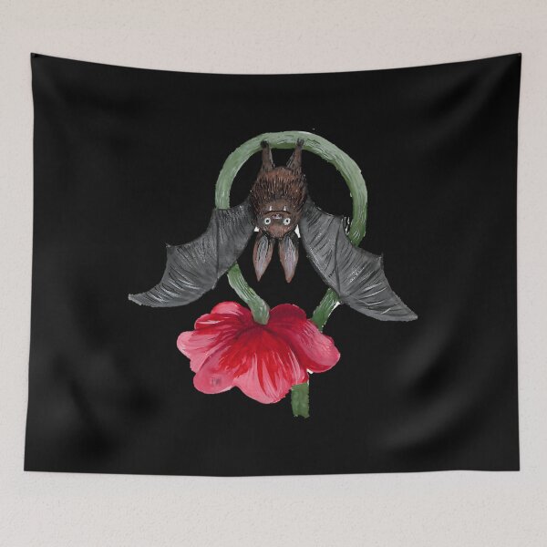 Item preview, Bat Hanging From A Flower designed and sold by mtkugzkrp69.