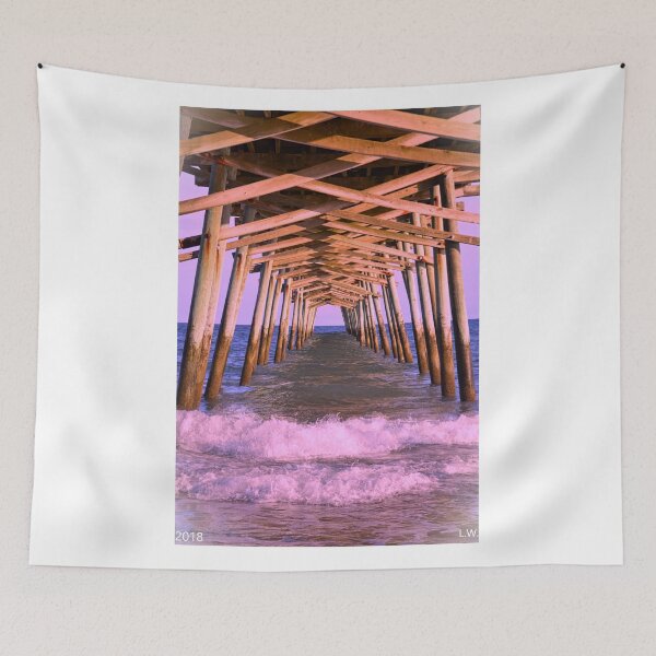 Item preview, The Waves Beneath Emerald Isle Pier designed and sold by LisaWootenPhoto.