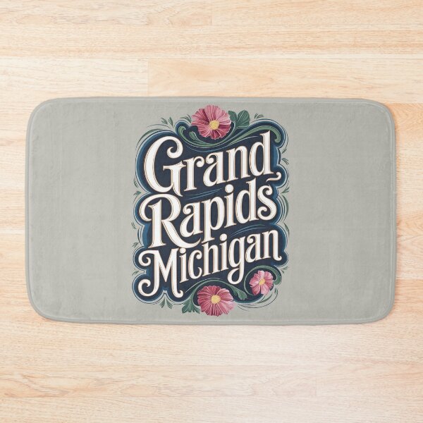Item preview, Grand Rapids Michigan Typography, Grand Rapids Michigan, Grand Rapids designed and sold by MoMidoStore.