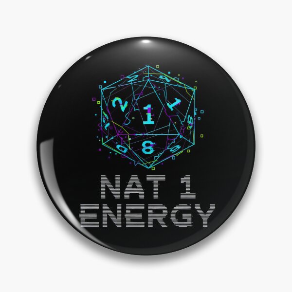 Item preview, Nat 1 Energy Glitch Dice Critical Fail RPG Design designed and sold by SplashTastic.