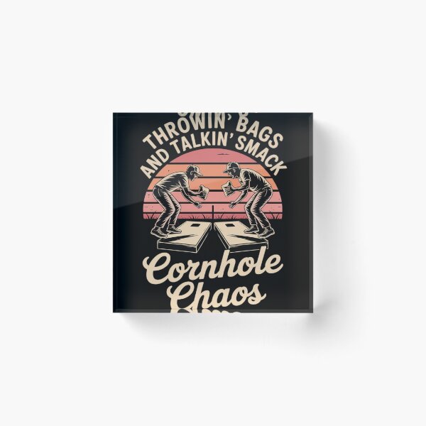 Item preview, Throwin Bags Talkin Smack Funny Cornhole Chaos designed and sold by HardcoreTour.