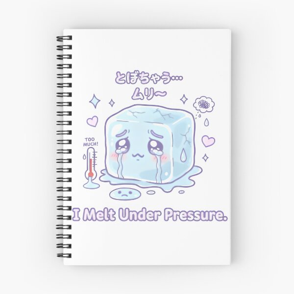 Item preview, Sad Ice Cube – “I Melt Under Pressure” | Cute Kawaii Crying Ice Pun Design designed and sold by Snackwear Apparel.