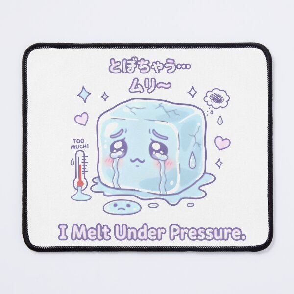 Item preview, Sad Ice Cube – “I Melt Under Pressure” | Cute Kawaii Crying Ice Pun Design designed and sold by Snackwear Apparel.