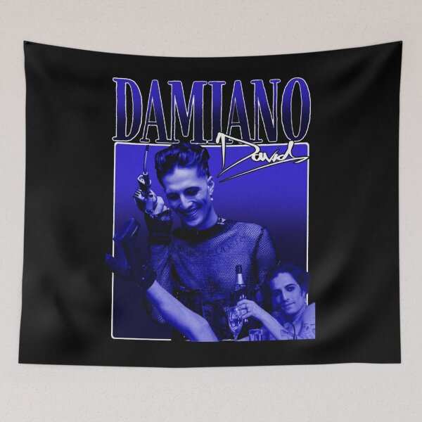 Item preview, Damiano David 90s Vintage Bootleg - Italian Rock Singer Fan Art designed and sold by markelhovardt.