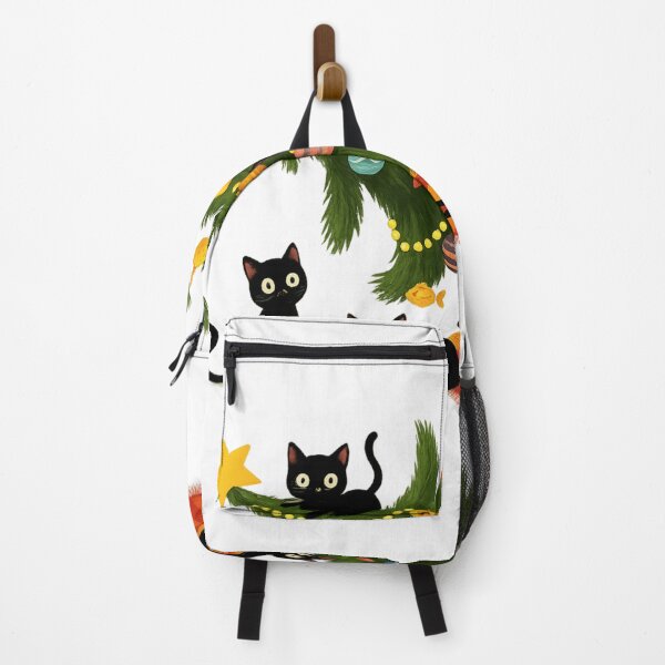 Item preview, Black Cats Christmas Tree Chaos Cute Holiday Illustration designed and sold by haitrieuic96.