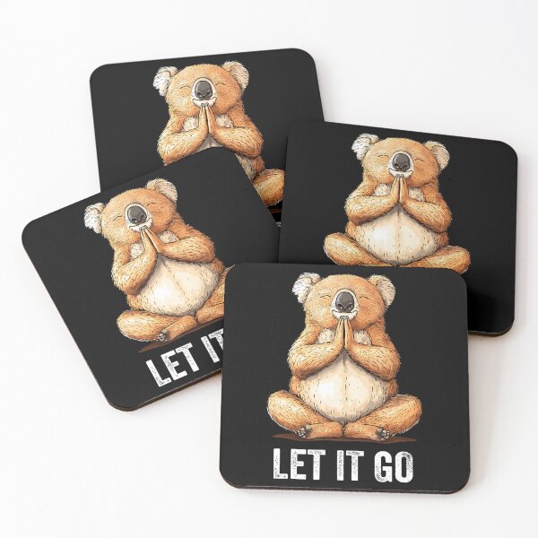 Item preview, Let It Go Koala Doing Yoga Meditation Zen designed and sold by MavisJoseph.