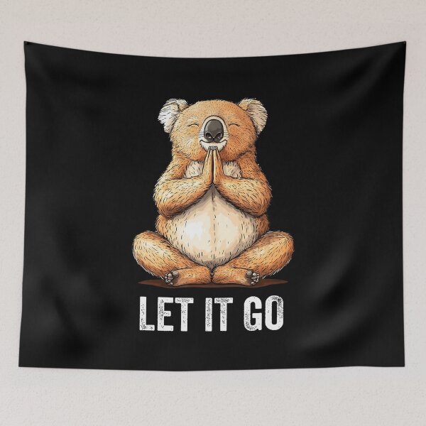 Item preview, Let It Go Koala Doing Yoga Meditation Zen designed and sold by MavisJoseph.