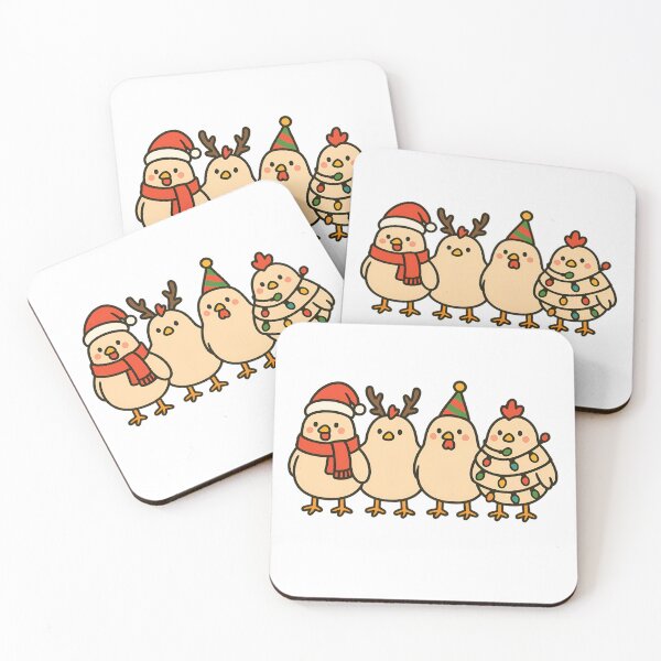 Item preview, Funny Christmas Chickens – Cute Festive Hen Farm Animal Holiday Design designed and sold by shinelikevenus.