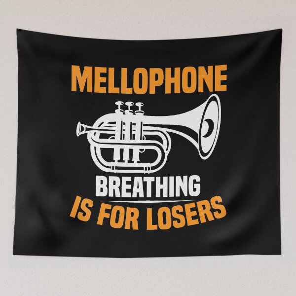 Item preview, Marching Band Brass Instrument Breathing Mellophonist designed and sold by RebeccaCelia.