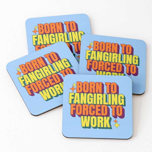 Item preview, Born to fangirling forced to work designed and sold by Morcawork.