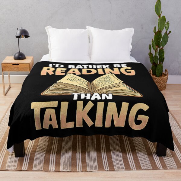 Item preview, I'D Rather Be Reading Than Talking designed and sold by MonicaSophie.