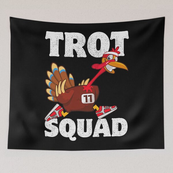 Item preview, Gobble 80s Cute Thanksgiving Fall Happy Squad Trot designed and sold by CalvinVanAuken.